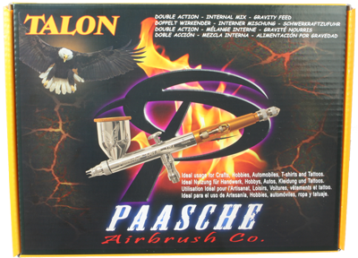 Paasche Talon airbrush set with 3 heads